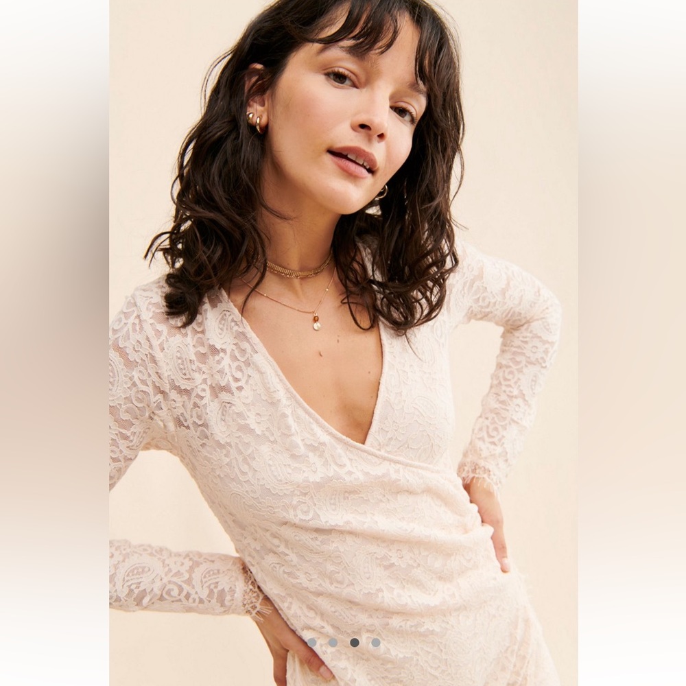 Free People Lace Mini Dress